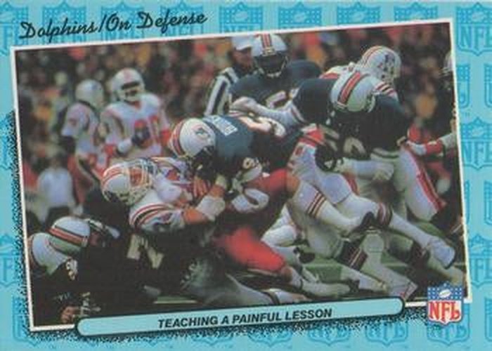 #44 Teaching a Painful Lesson Defense - Miami Dolphins - 1986 Fleer Team Action Football