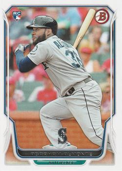 #44 Abraham Almonte - Seattle Mariners - 2014 Bowman Baseball