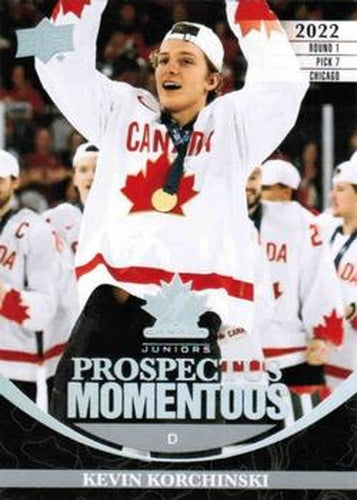 #PM-44 Kevin Korchinski - Canada - 2023 Upper Deck Team Canada Juniors - Prospectus Momentous Hockey