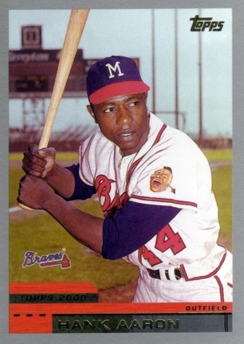#44 Hank Aaron - Milwaukee Braves - 2000 Topps Baseball
