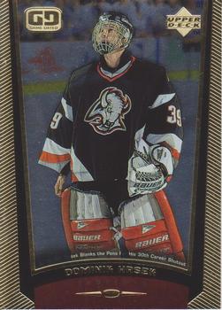#44 Dominik Hasek - Buffalo Sabres - 1998-99 Upper Deck Gold Reserve Hockey
