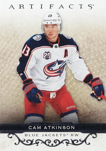 #44 Cam Atkinson - Columbus Blue Jackets - 2021-22 Upper Deck Artifacts Hockey