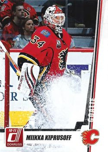 #44 Miikka Kiprusoff - Calgary Flames - 2010-11 Donruss Hockey