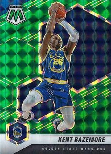 #44 Kent Bazemore - Golden State Warriors - 2020-21 Panini Mosaic - Mosaic Green Basketball