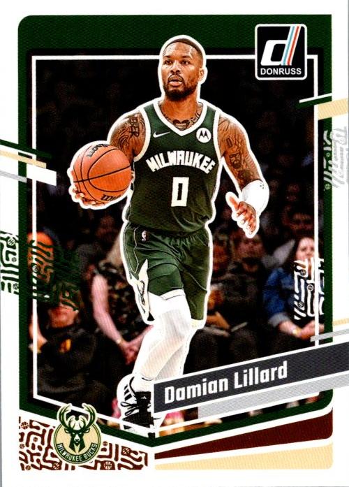 #44 Damian Lillard - Milwaukee Bucks - 2023-24 Donruss Basketball