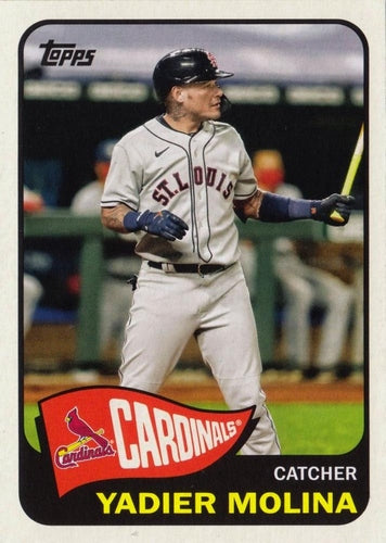 #T65-44 Yadier Molina - St. Louis Cardinals - 2021 Topps - 1965 Topps Redux Baseball