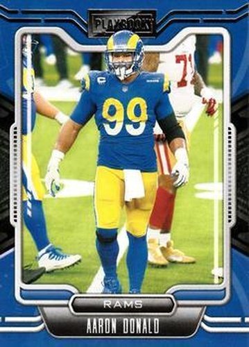 #44 Aaron Donald - Los Angeles Rams - 2021 Panini Playbook Football