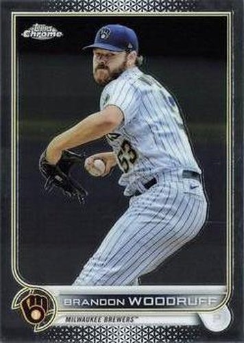 #44 Brandon Woodruff - Milwaukee Brewers - 2022 Topps Chrome Baseball