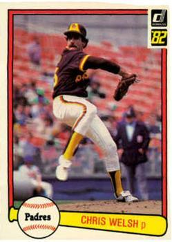 #44 Chris Welsh - San Diego Padres - 1982 Donruss Baseball