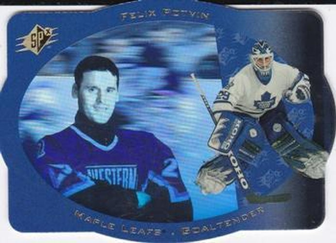 #44 Felix Potvin - Toronto Maple Leafs - 1996-97 SPx Hockey