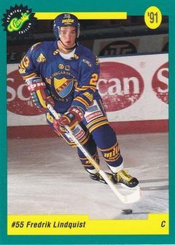 #44 Fredrik Lindquist - New Jersey Devils - 1991 Classic Draft Picks Hockey