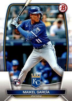 #44 Maikel Garcia - Kansas City Royals - 2023 Bowman Baseball