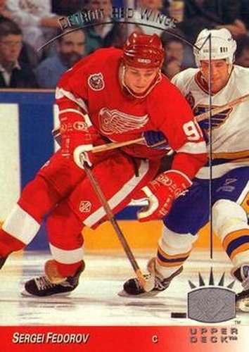 #44 Sergei Fedorov - Detroit Red Wings - 1993-94 Upper Deck - SP Hockey