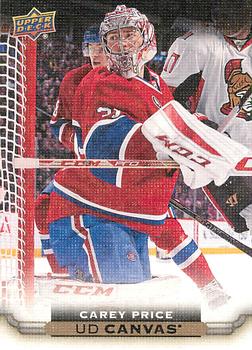 #C44 Carey Price - Montreal Canadiens - 2015-16 Upper Deck - UD Canvas Hockey