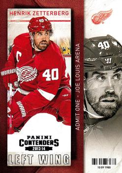#44 Henrik Zetterberg - Detroit Red Wings - 2013-14 Panini Contenders Hockey