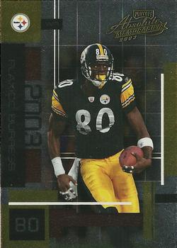 #44 Plaxico Burress - Pittsburgh Steelers - 2003 Playoff Absolute Memorabilia Football