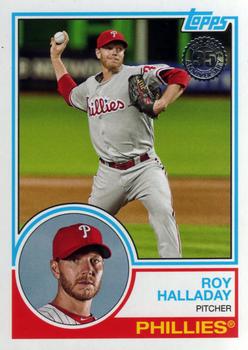 #83-44 Roy Halladay - Philadelphia Phillies - 2018 Topps - 1983 Topps Baseball 35th Anniversary Baseball