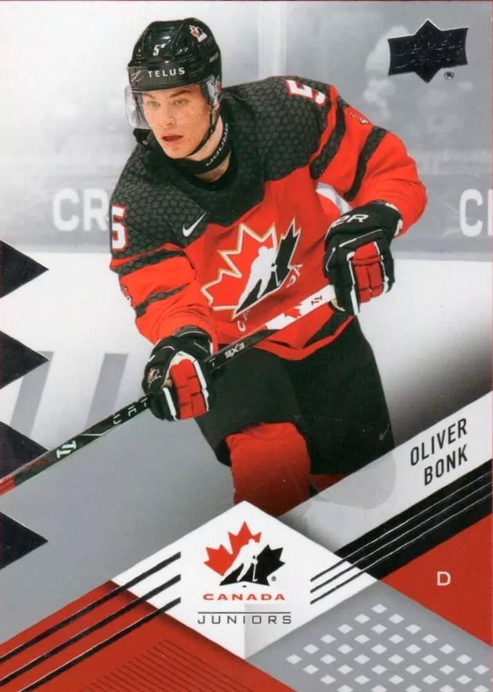 #44 Oliver Bonk - Canada - 2024 Upper Deck Team Canada Juniors Hockey