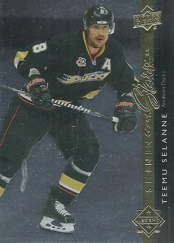#SS-44 Teemu Selanne - Anaheim Ducks - 2014-15 Upper Deck - Shining Stars Hockey