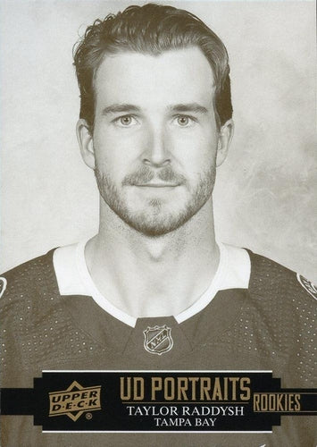 #P-44 Taylor Raddysh - Tampa Bay Lightning - 2021-22 Upper Deck - UD Portraits Hockey