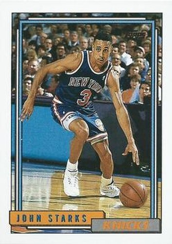#44 John Starks - New York Knicks - 1992-93 Topps Basketball