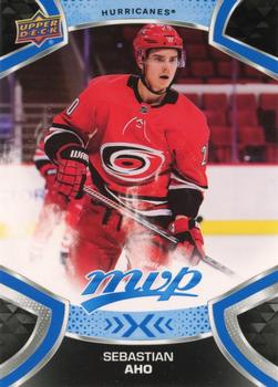 #44 Sebastian Aho - Carolina Hurricanes - 2021-22 Upper Deck MVP - Blue Hockey