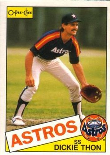 #44 Dickie Thon - Houston Astros - 1985 O-Pee-Chee Baseball
