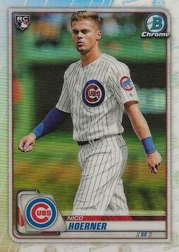 #44b Nico Hoerner - Chicago Cubs - 2020 Bowman Chrome Baseball