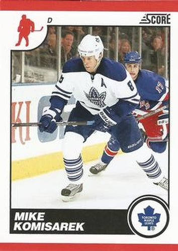 #450 Mike Komisarek - Toronto Maple Leafs - 2010-11 Score Hockey