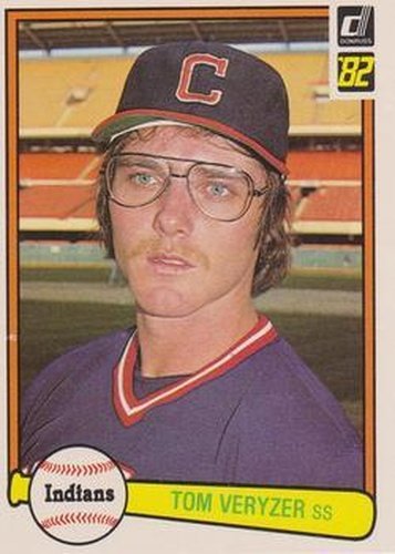 #450 Tom Veryzer - Cleveland Indians - 1982 Donruss Baseball