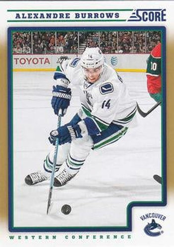#450 Alexandre Burrows - Vancouver Canucks - 2012-13 Score - Gold Rush Hockey