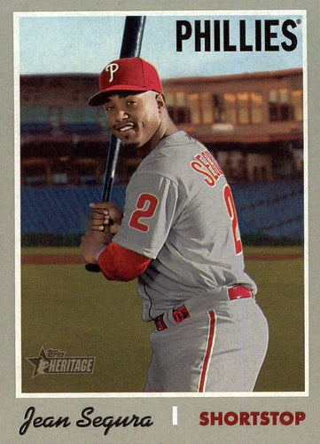 #450 Jean Segura - Philadelphia Phillies - 2019 Topps Heritage Baseball