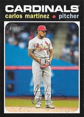 #450 Carlos Martinez - St. Louis Cardinals - 2020 Topps Heritage Baseball