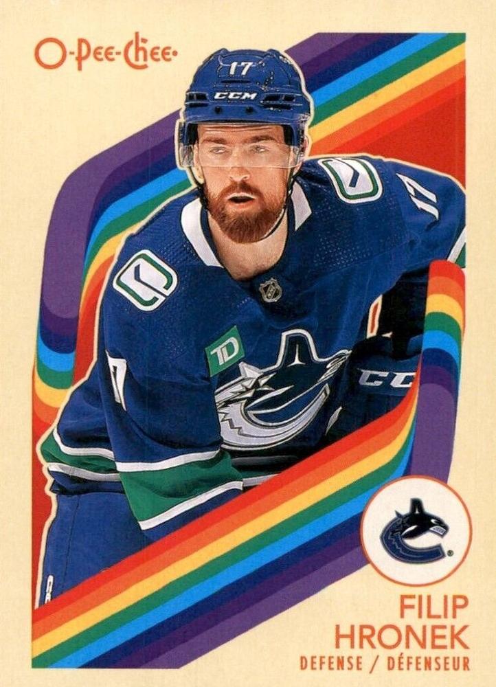 #451 Filip Hronek - Vancouver Canucks - 2023-24 O-Pee-Chee - Retro Hockey