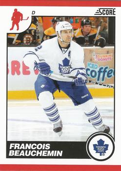 #451 Francois Beauchemin - Toronto Maple Leafs - 2010-11 Score Hockey