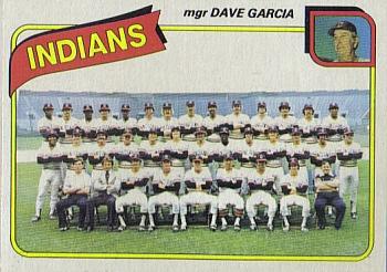 #451 Cleveland Indians / Dave Garcia - Cleveland Indians - 1980 Topps Baseball