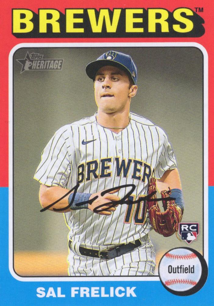 #451b Sal Frelick - Milwaukee Brewers - 2024 Topps Heritage Baseball