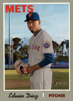 #451c Edwin Diaz - New York Mets - 2019 Topps Heritage Baseball