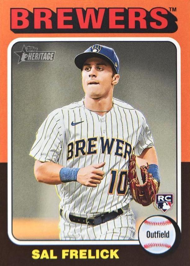 #451d Sal Frelick - Milwaukee Brewers - 2024 Topps Heritage Baseball