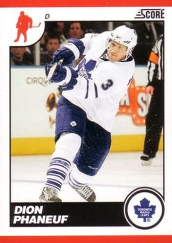 #452 Dion Phaneuf - Toronto Maple Leafs - 2010-11 Score Hockey