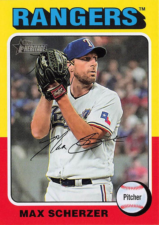 #453 Max Scherzer - Texas Rangers - 2024 Topps Heritage Baseball