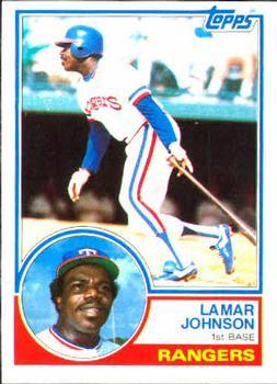 #453 Lamar Johnson - Texas Rangers - 1983 Topps Baseball