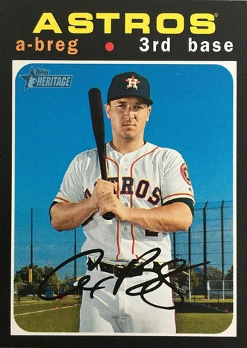 #453d Alex Bregman - Houston Astros - 2020 Topps Heritage Baseball