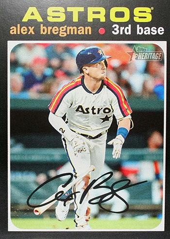 #453f Alex Bregman - Houston Astros - 2020 Topps Heritage Baseball