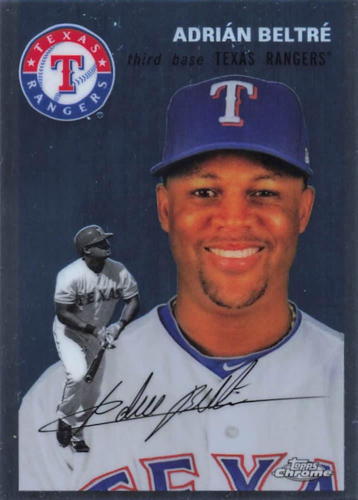 #454 Adrián Beltré - Texas Rangers - 2023 Topps Chrome Platinum Anniversary Baseball
