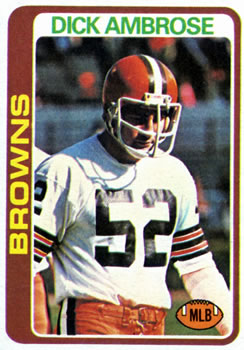 #454 Dick Ambrose - Cleveland Browns - 1978 Topps Football