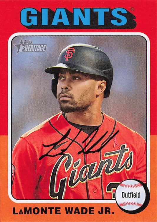 #454 LaMonte Wade Jr. - San Francisco Giants - 2024 Topps Heritage Baseball