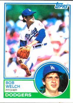 #454 Bob Welch - Los Angeles Dodgers - 1983 Topps Baseball