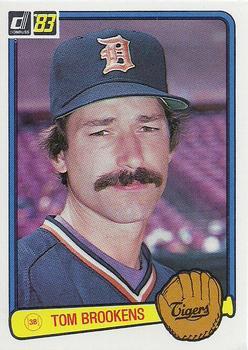 #454 Tom Brookens - Detroit Tigers - 1983 Donruss Baseball