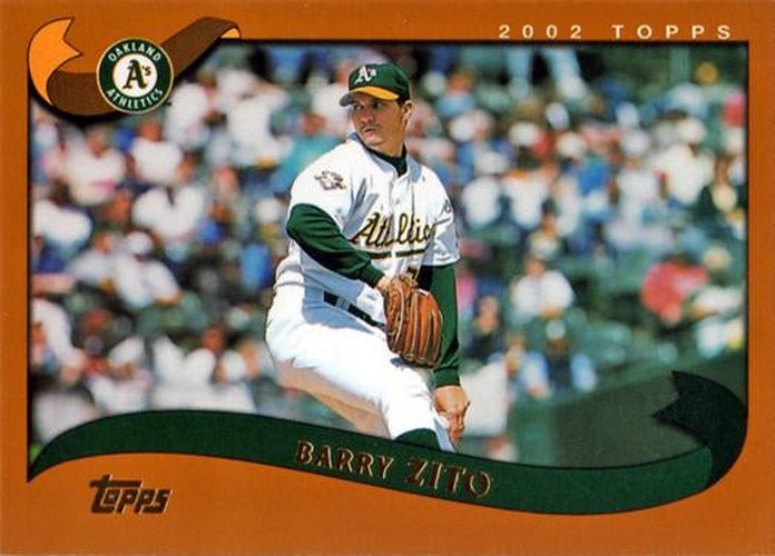 #455 Barry Zito - Oakland Athletics - 2002 Topps Baseball